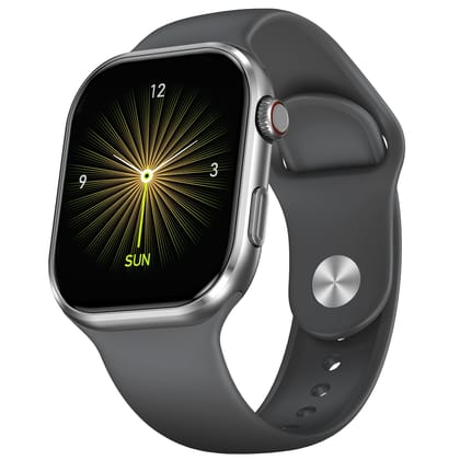 Fire Boltt Brillia Smart Watch(BSW215) with 51.3mm (2.02 inch) AMOLED Display, Bluetooth Calling, 120+ Sports Modes, IP67 Waterproof- Dark Grey