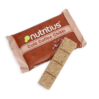 Nutritius Cafe Coffee Premium Soft Chikki, 125 gm