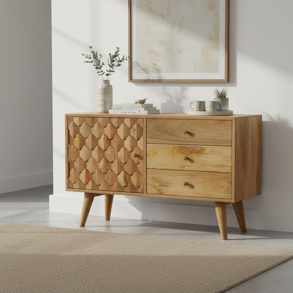 Handcrafted Wooden Sideboard