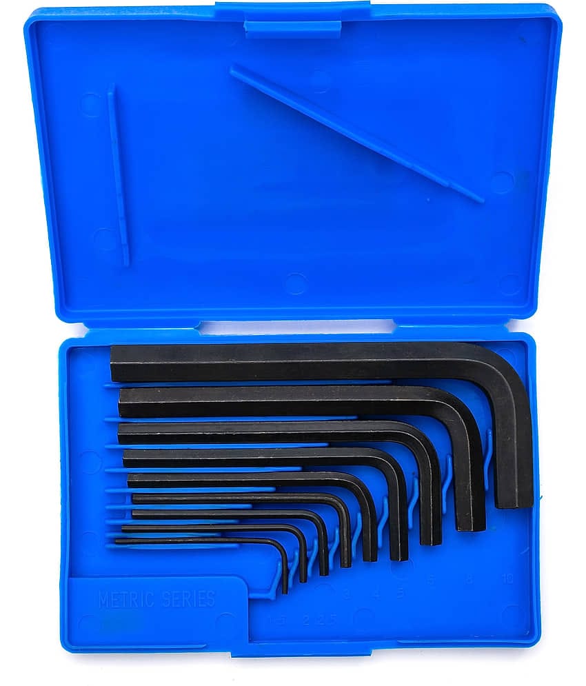 GLOBUS 139-Steel Allen Key Set 9 PCS in BOX..size...(1.5MM TO 10MM ) Allen Key Set