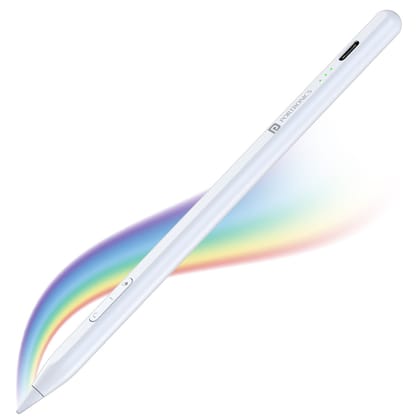 Portronics Glide Pro Stylus Pen, a versatile digital stylus designed for smooth and convenient interaction with compatible iOS and iPad devices - White