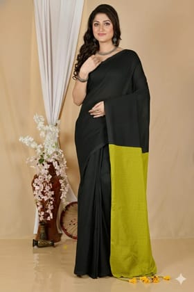 Best Selling Premium QualitySpace contrast blouse saree