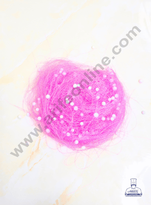 CAKE DECOR™ Pink color Confetti Threads fillers for Gift Packaging, Decorative Packing, Box Filler, Basket Filler Gift Tray Hamper Packaging