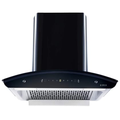 Elica 60cm 1600 m3/hr Filterless Autoclean Kitchen Chimney with 15 Years Motor & 5 Years Comprehensive Warranty | WD TFL HAC 60 MS NERO | Black | Touch + Motion Sensor Control | Free Installation Kit Elica 60cm 1600 m3/hr Filterless Autoclean Kitchen Chi