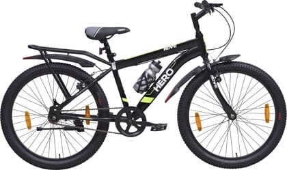 HERO Rove IC 24 T (inch) Mountain Cycle (Single Speed, Black, Green, Rigid)