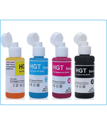 INK POINT Multicolor Four bottles Refill Kit for H_P GT51 GT52 Compatible for H_P Ink Tank 310,315,319,410,415,419 Tank Wireles
