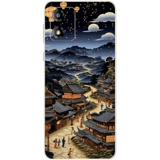 Yug Emporium Moto E13 China Town 9D (Back Cover, Multicolor)
