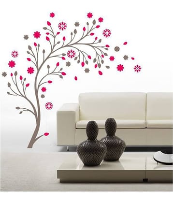 Asmi Collection nature Floral Sticker ( 140 x 140 cms )