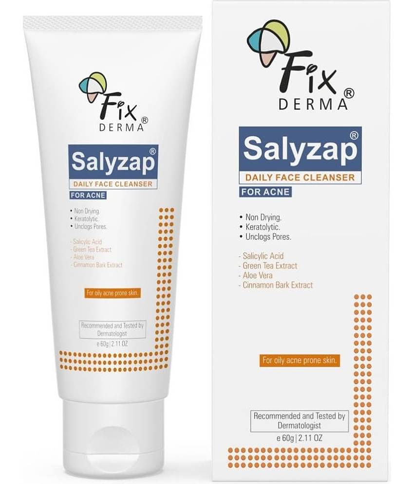 Fixderma 2% Salicylic Acid , Salyzap for Oily & Acne Prone Skin Face Wash 60ml, (Pack of 1)