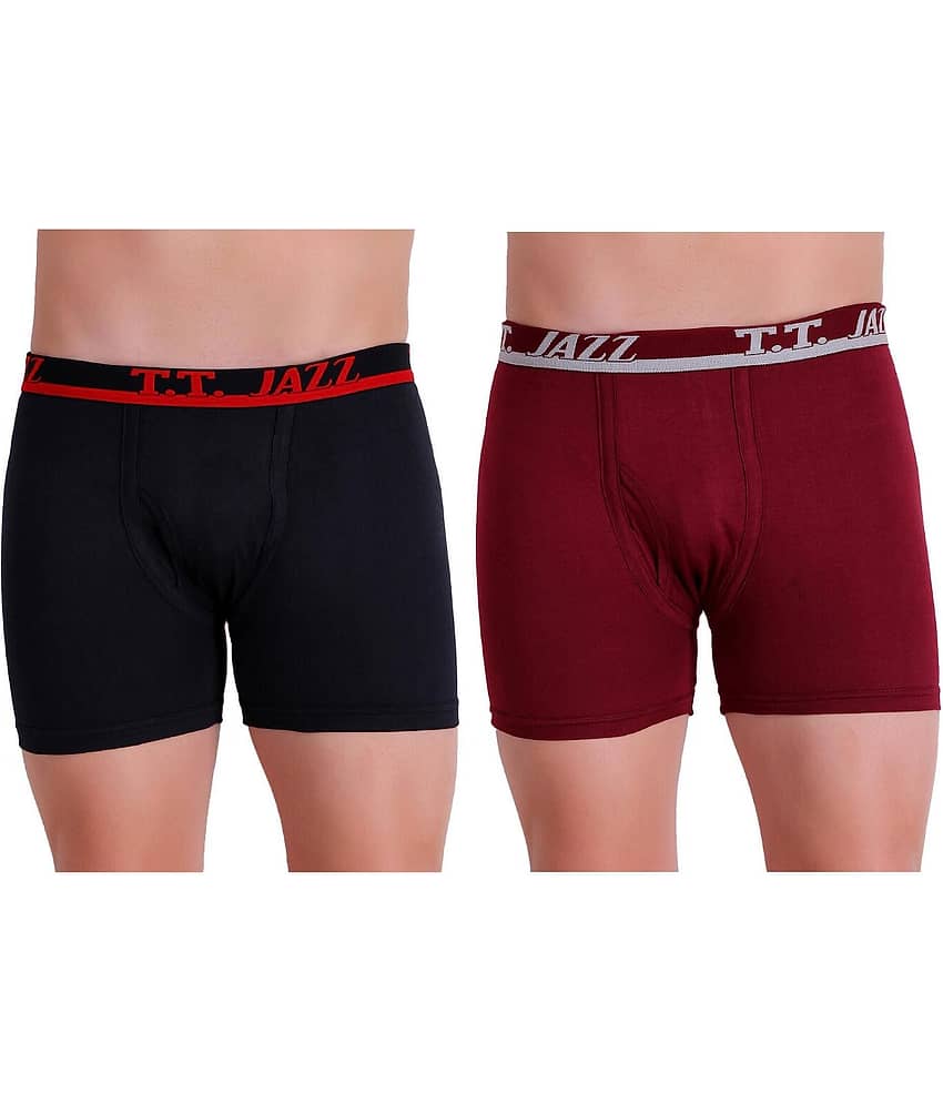 TT Pack of 2 Cotton Blend Trunks For Men's ( Multicolor1 )