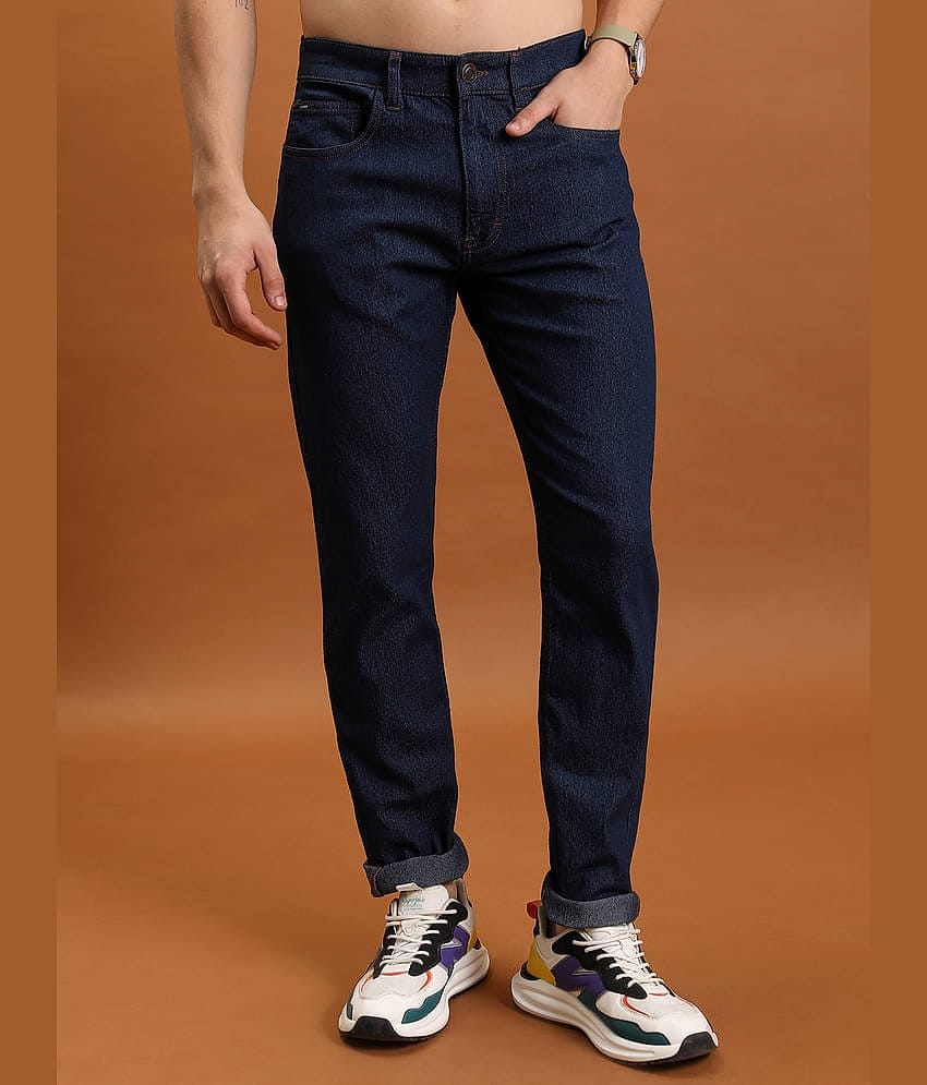 Highlander Slim Fit Basic Men's Jeans - Indigo Blue ( Pack of 1 )