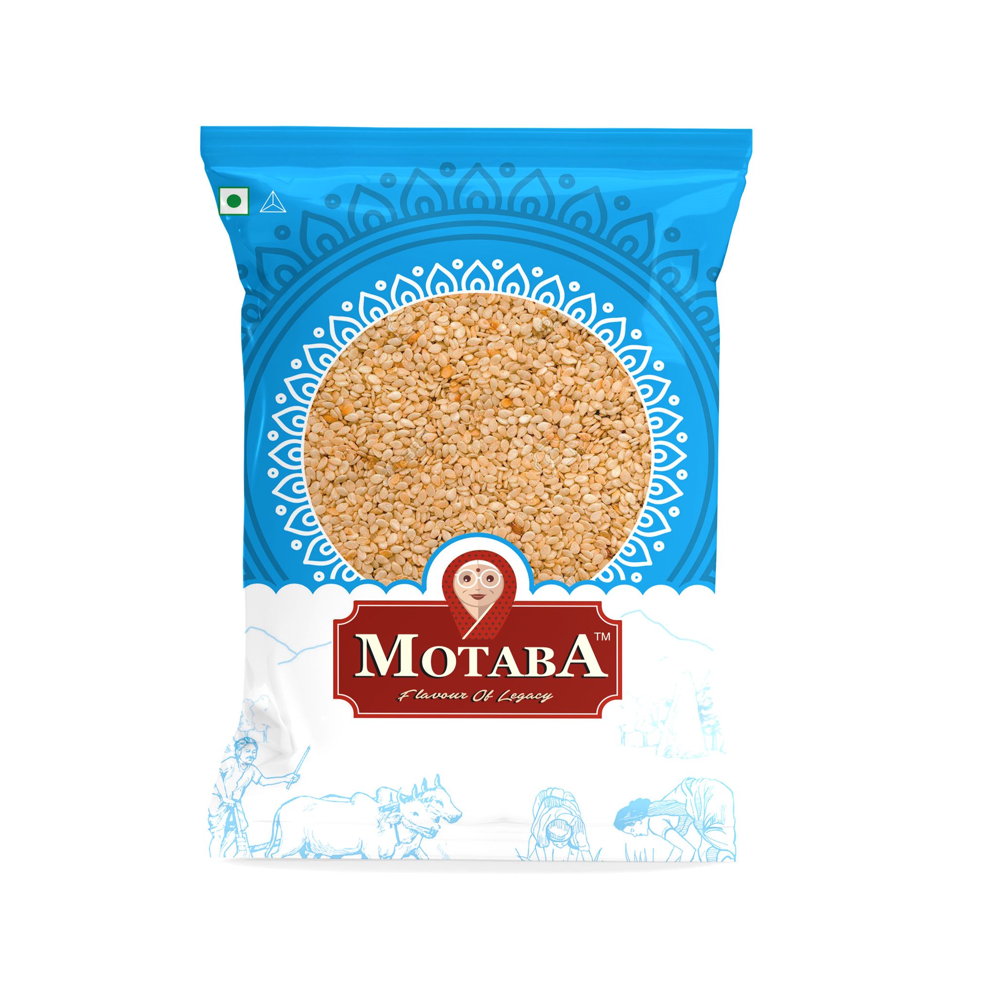 MOTABA Seasame Seeds (White Till), 100 gm Each - Pack of 2