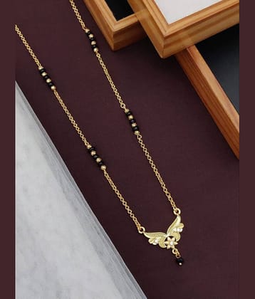 Shivay Fashion Golden Mangalsutra ( Pack of 1 )