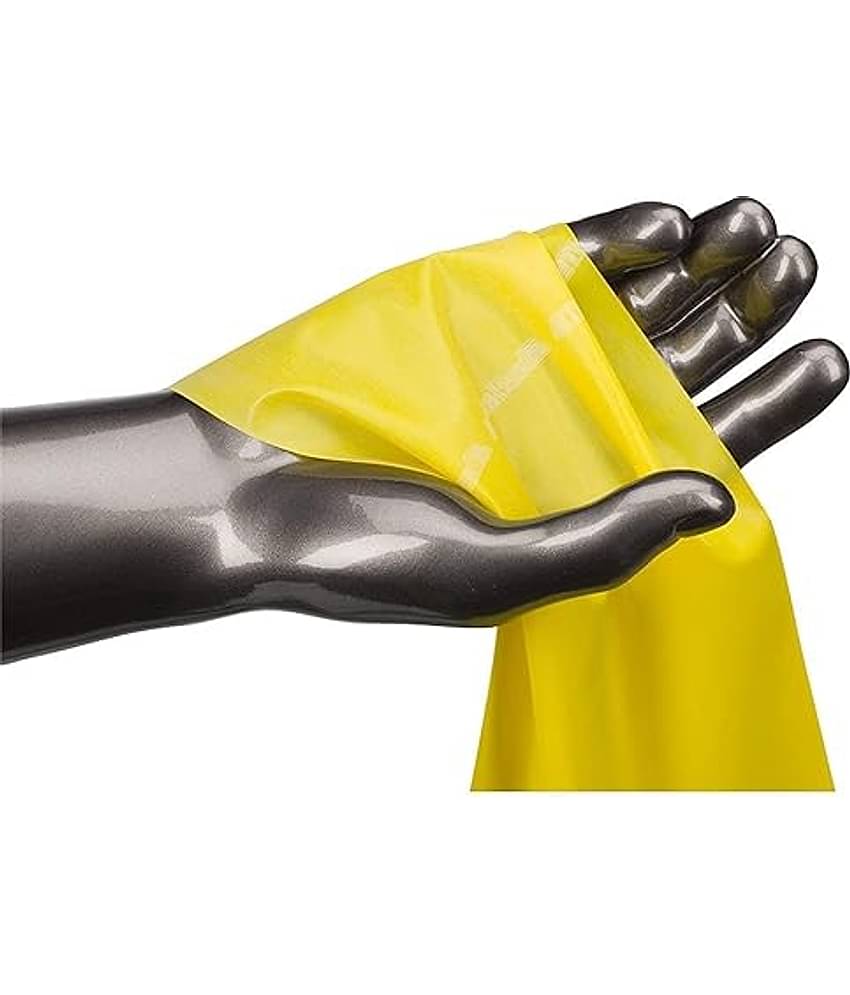 Thera band Yellow Thin/Light Resistance Latex Free Exercise Band 6 Feet(Length) x 4 Inches(Width), Pack of 1 Yellow