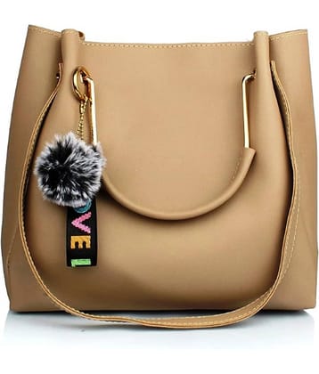 Petshop7 Handheld Bag PU Set of 1 ( Beige )