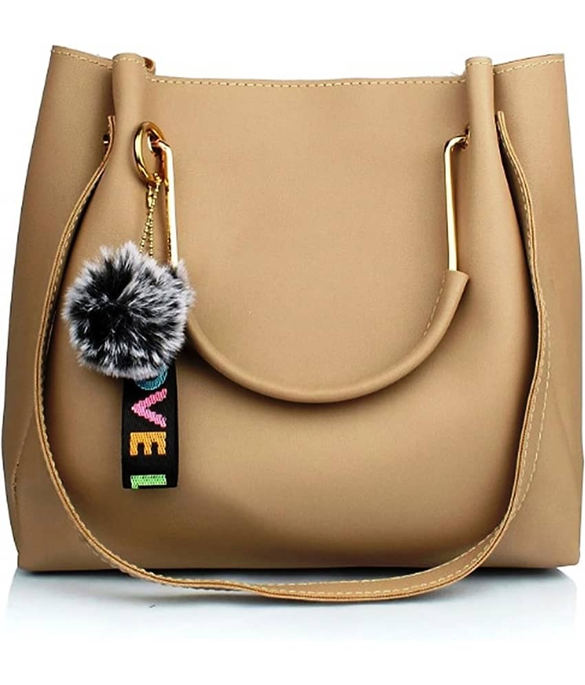 Petshop7 Handheld Bag PU Set of 1 ( Beige )