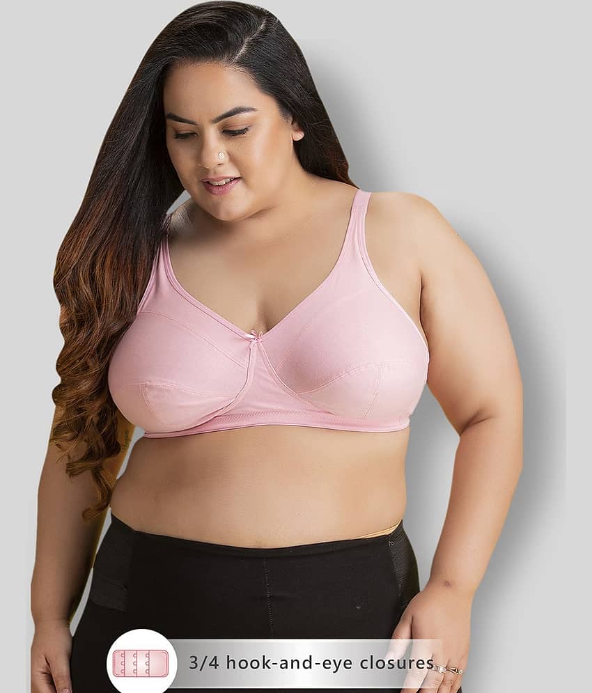 Clovia Cotton Non Padded Women's Everyday Bra ( Pink )