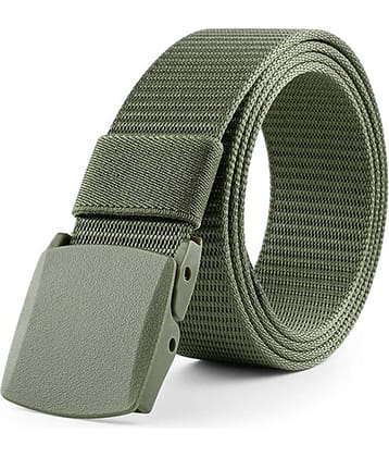 Edifier - Peach Nylon Men's Casual Belt ( Pack of 1 )