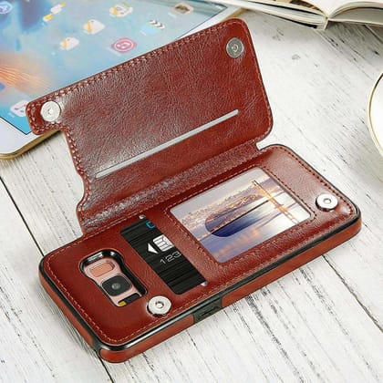 Luxury Wallet Style Premium Leather Case-Samsung Galaxy S7