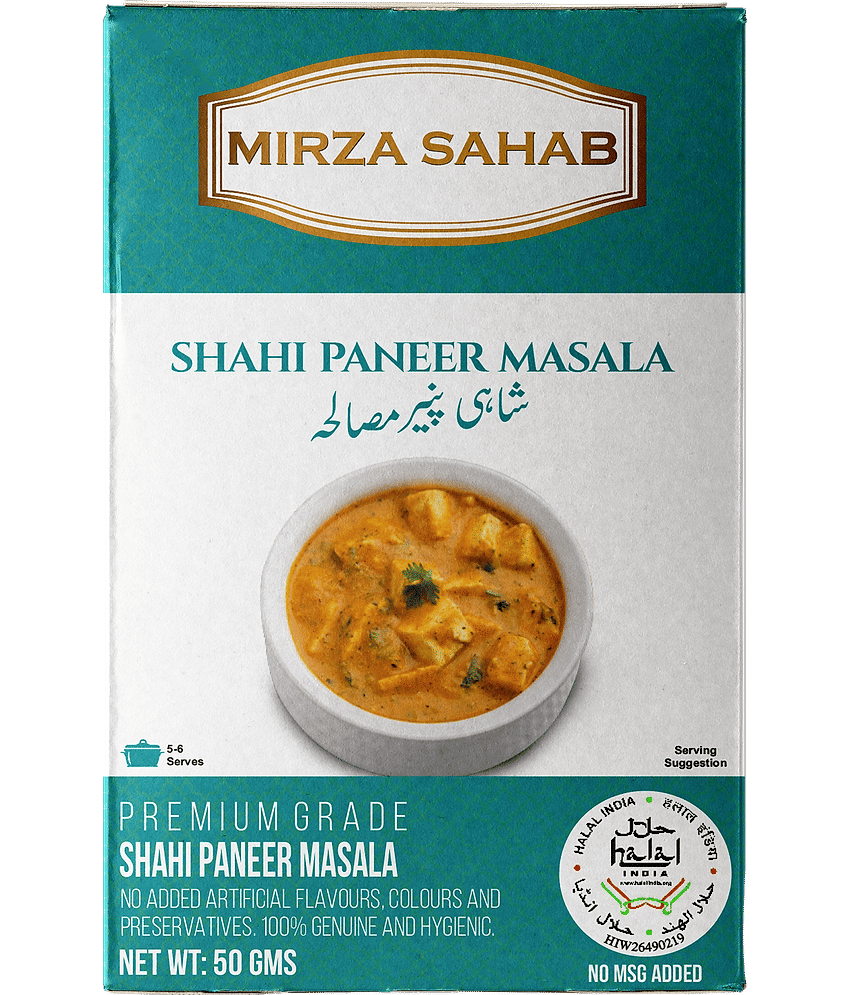 Mirza Sahab Shahi Paneer Masala Instant Mix 50 gm Pack of 4