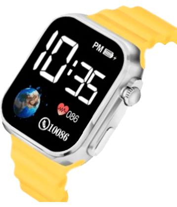 Cosmic Yellow Silicon Digital Womens Watch