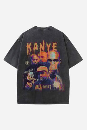 Kanye West Designed Oversized T-shirt-XS / Vintage Black