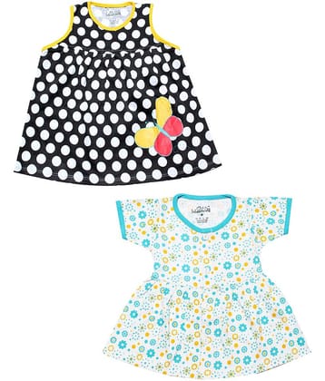 Babeezworld Baby Girls 100% Cotton Frocks ( Multi )