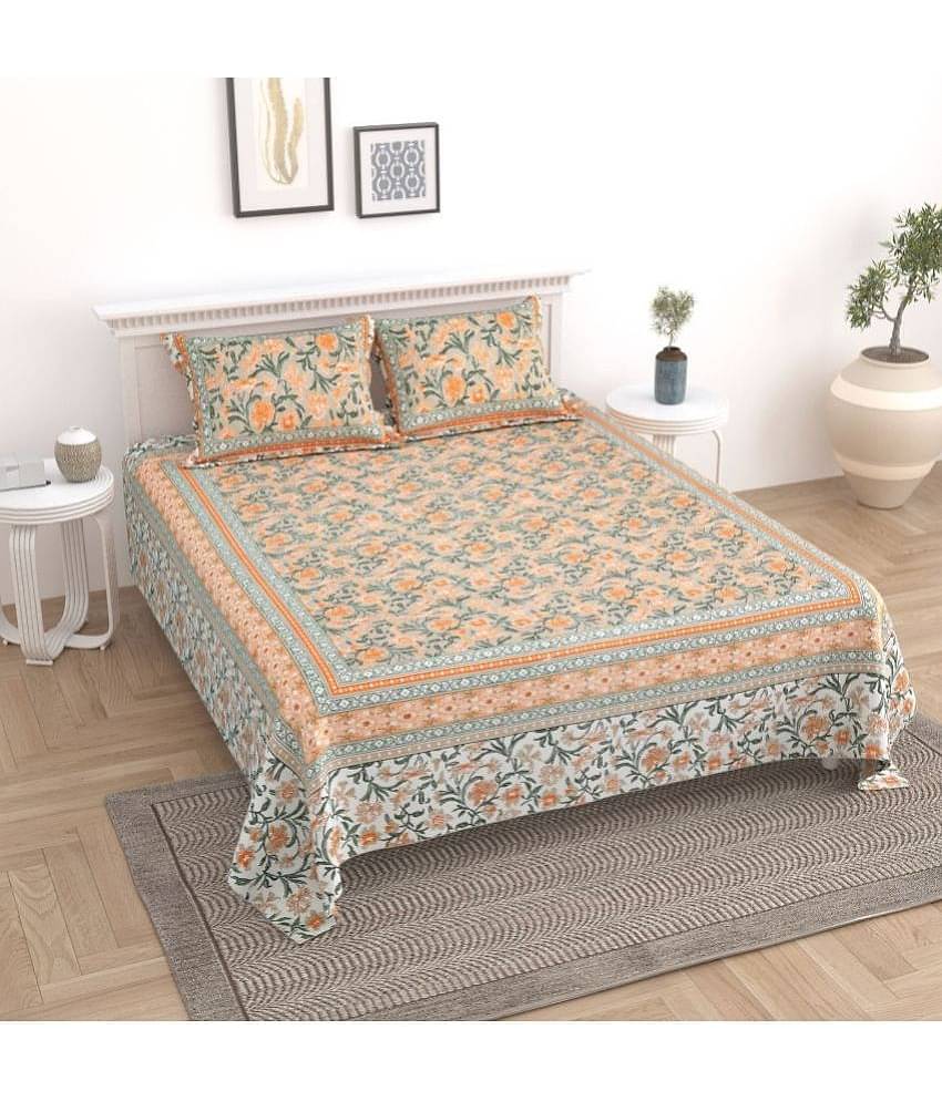 Uniqchoice Cotton King Bedsheet ( Blue )