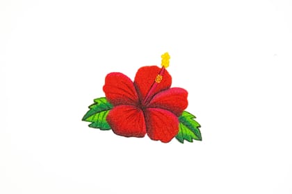 Hibiscus Ready Rangoli | Traditional Floral Rangoli | Festive & Pooja Décor