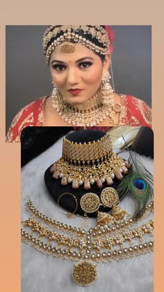 Elegant Heavy Kundan Semi-Bridal Jewellery Set