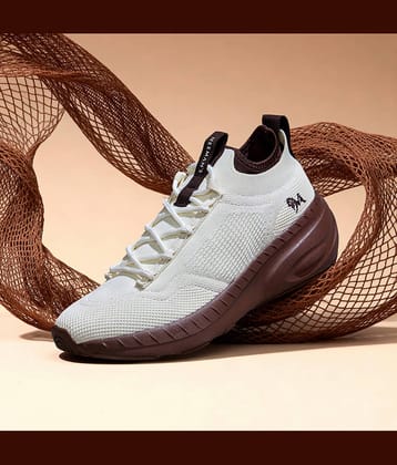 Neemans Off White Men's Sports Running Shoes