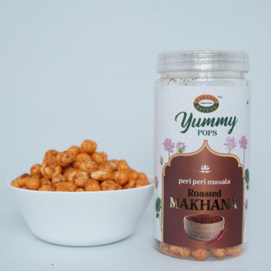 Chatpata & Spicy Pack | Peri Peri Masala Makhana, Mumbai Chat Makhana, Spanish Tomato Makhana, Indian Spices Makhana | 324 gm - 324 gm - 324 gm - Pack of 4