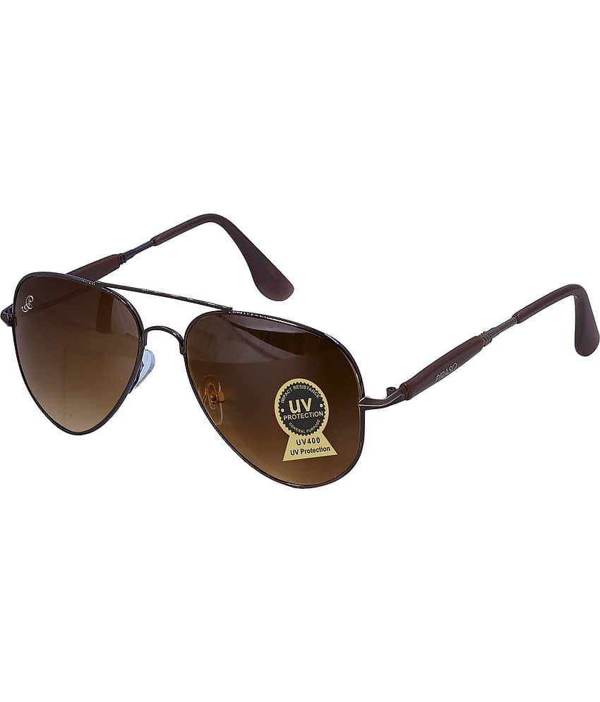 PIRASO Brown Pilot Sunglasses ( Pack of 1 )