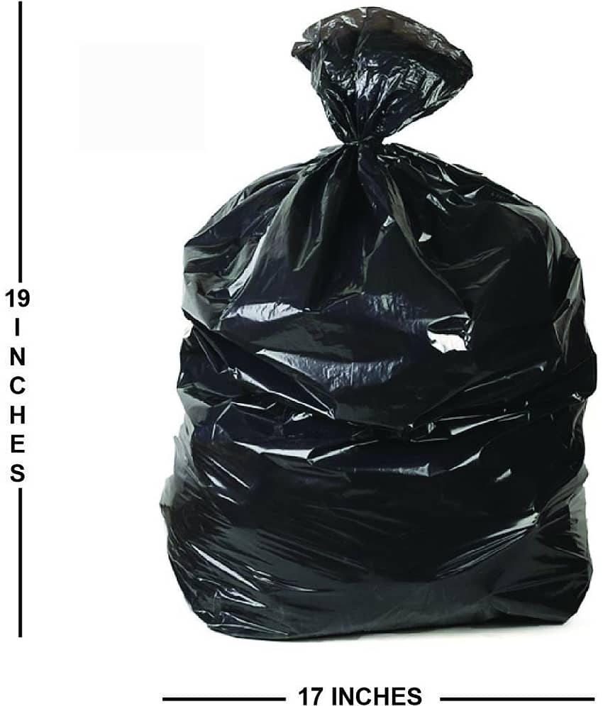 Plastic Compostable Roll Industrial Use Trash 17x19 InchesGarbage Bag(Pack of 10)