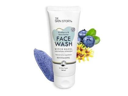 Blueberry, Shea Butter Face Wash, Moisturising & Anti Inflammatory, All Skin Types (100 ML)