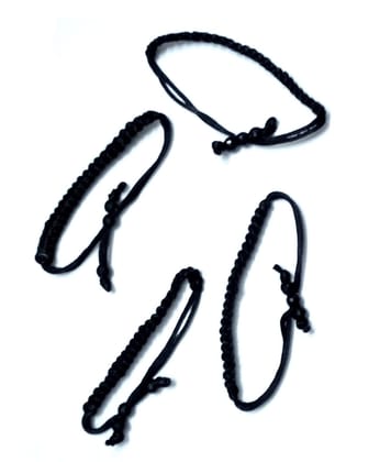 Nawani Handmade Black Dhaga Thread Bracelet For Men Girls And Boys Nazar Bracelets 4 Piece. Nawani Handmade Black Dhaga Thread Bracelet For Men Girls And Boys Nazar Bracelets 4 Piece.