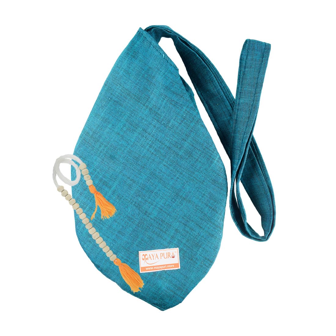 MAYAPURI Cotton Chanting Bag/Gomukhi Japa Mala Bag with Sakshi Mala Counter for Daily Mantra Jaap (Sea Green)