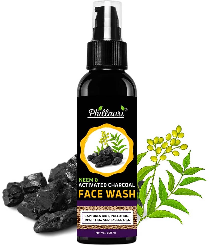 Phillauri Face Wash Acne Control - With Neem & Charcoal Face Wash - 100ml ]