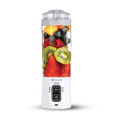 Kilig Vortex Next Portable Blender, 3-Modes, 700ml Convertible Jar, 6-Blades, Detachable Design, USB-C Charging, Ideal for Gym, Home, Kitchen & Office, 380W, White Kilig Vortex Next Portable Blender, 3-Modes, 700ml Convertible Jar, 6-Blades, Detachable D