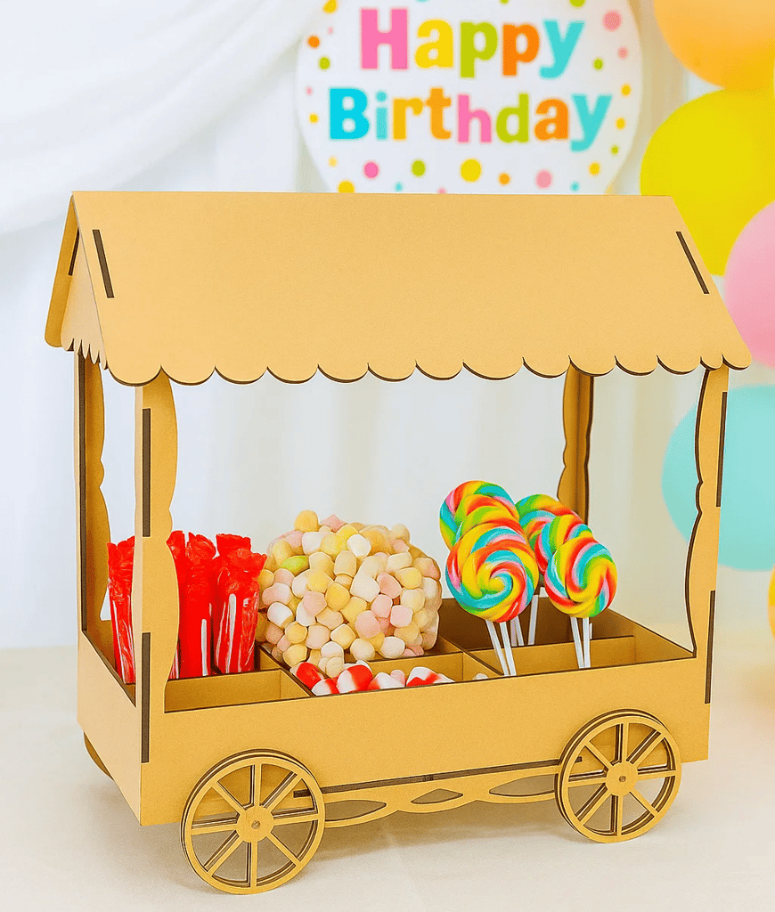 Dbeautify's DIY MDF Display Cart with Compartments
