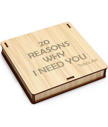 FELICIA ART 20 Reasons Why I Need You Message Valentine's Day Gift Box