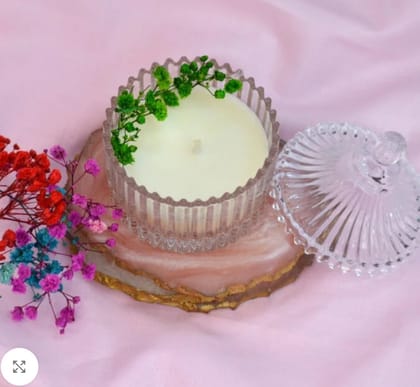 Aniora     Crystal Jar With Flowers (Oud) - Oudh