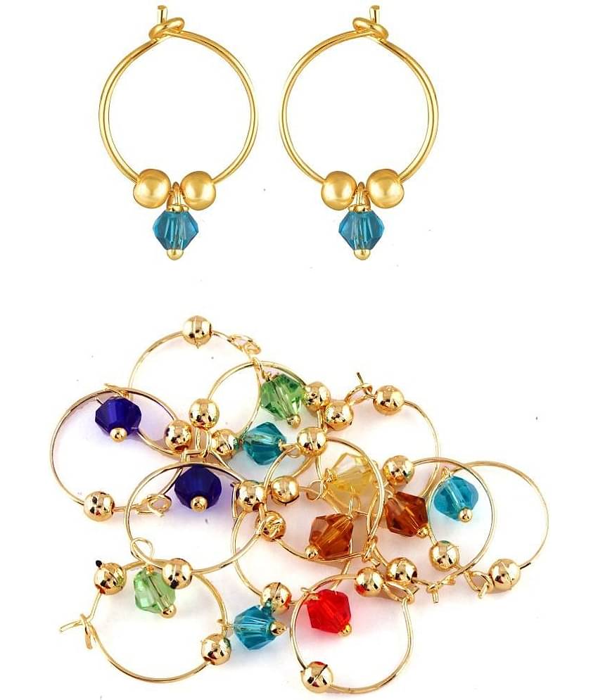 VIVASTRI Multi Color Clip-Ons Earrings ( More Than 10 )
