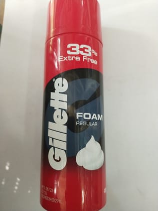 Gillette Foam Regular 33% Extra free 