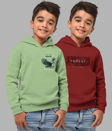HELLCAT Pack of 2 Boys Cotton Blend Sweatshirt ( Multicolor4 )