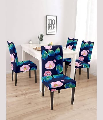 Cortina 4 Seater Polyester Chair Cover ( Pack of 4 )