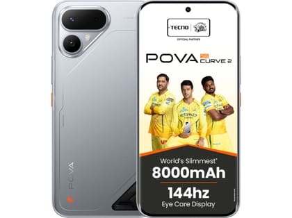 Tecno Pova Curve 2 5G Smartphone, 8GB RAM, 128GB Storage - Melting Silver
