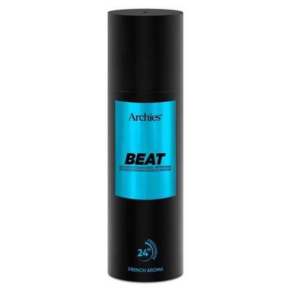 Archies BEAT Deodorant For Men 200 ML | Day & Office Wear 24Hrs. Long Lasting Deo with Notes of Cashmere Wood & Amber | Luxury Fragrance with 10% Perfume Oil Concentrates | French Aroma | 24 Hours Freshness Archies BEAT Deodorant For Men 200 ML | Day & Office Wear 24Hrs. Long Lasting Deo with Notes of Cashmere Wood & Amber | Luxury Fragrance with 10% Perfume Oil Concentrates | French Aroma | 24 Hours Freshness