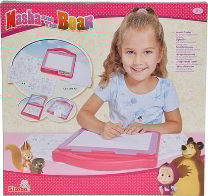 SIMBA Masha and The Bear Tablet with Light  (Multicolor)
