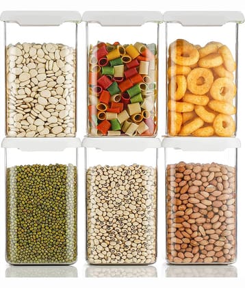 NCMART - Polyproplene Multicolor Food Container ( Set of 6 - 1100 )